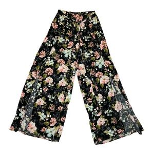 Floral Wide-Leg Pants